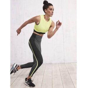 Athleta | Spar Colorblock Stripe 7/8 Gym Tight in Arbor Olive